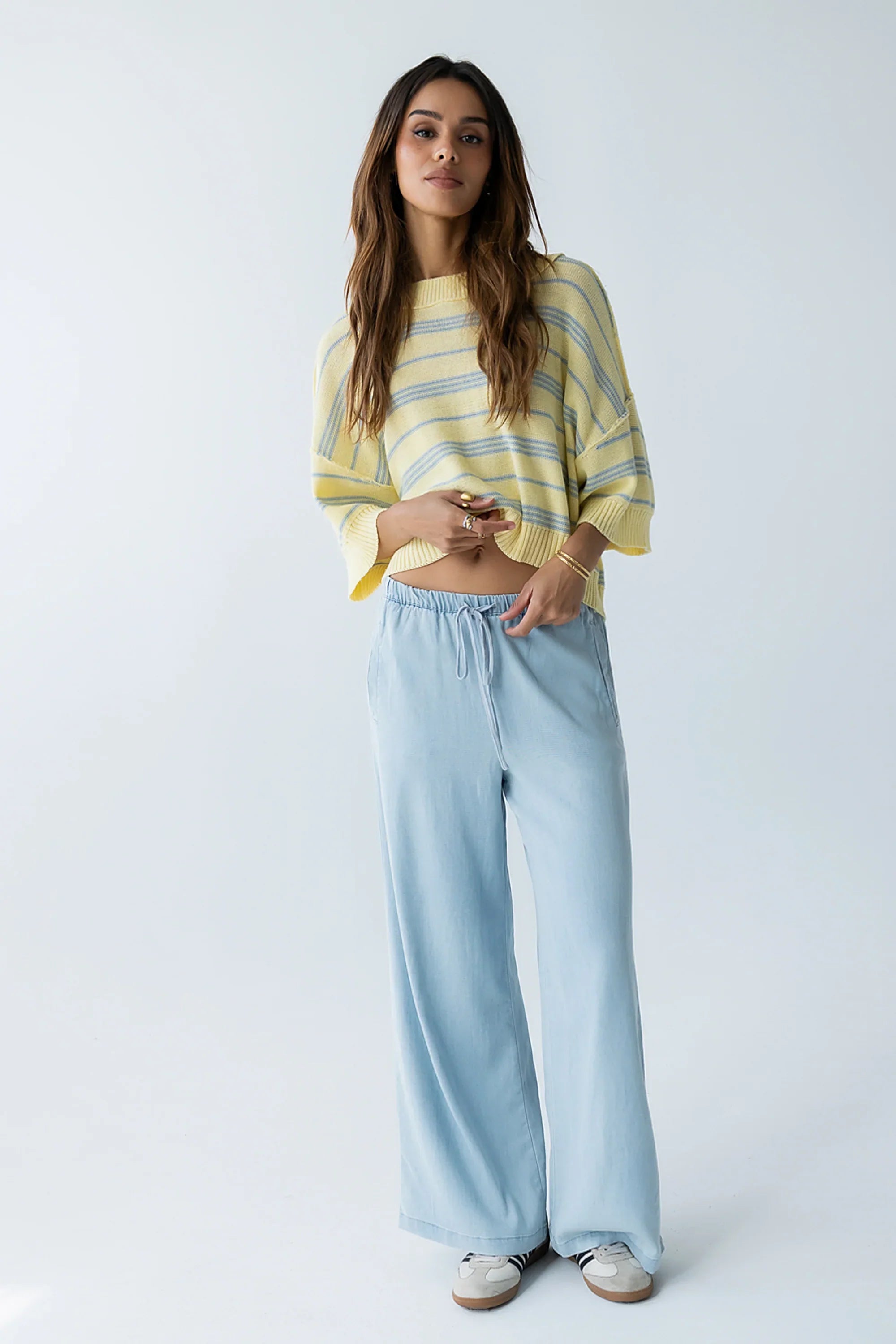 Katelyn Cropped Sweater Tee