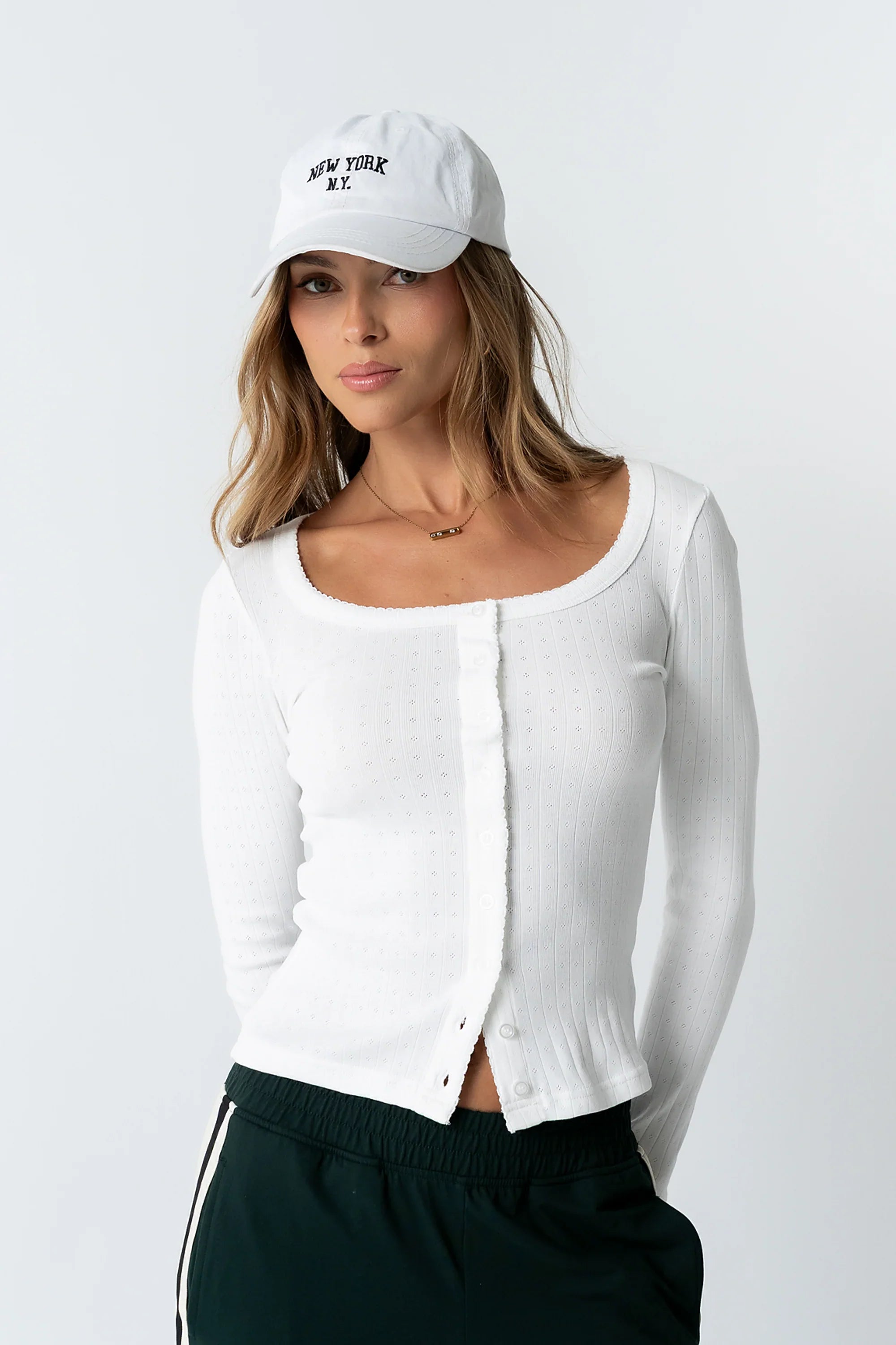Pura Knit Top in White