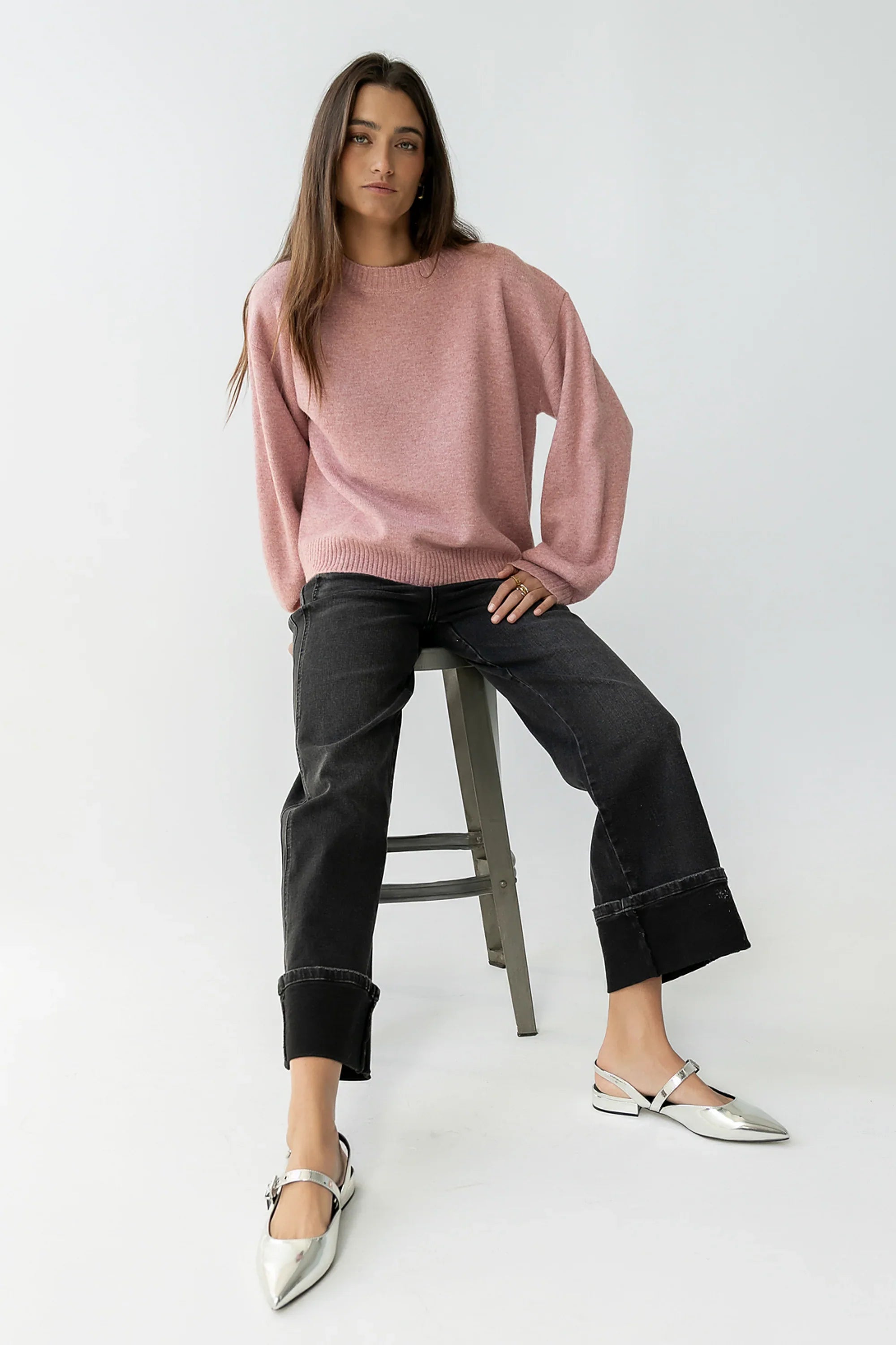 Josey Oversized Sweater in Pink FINAL SALE