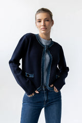Topaz Contrast Cardigan FINAL SALE