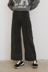 Emmaline Wide Leg Jeans in Black FINAL SALE
