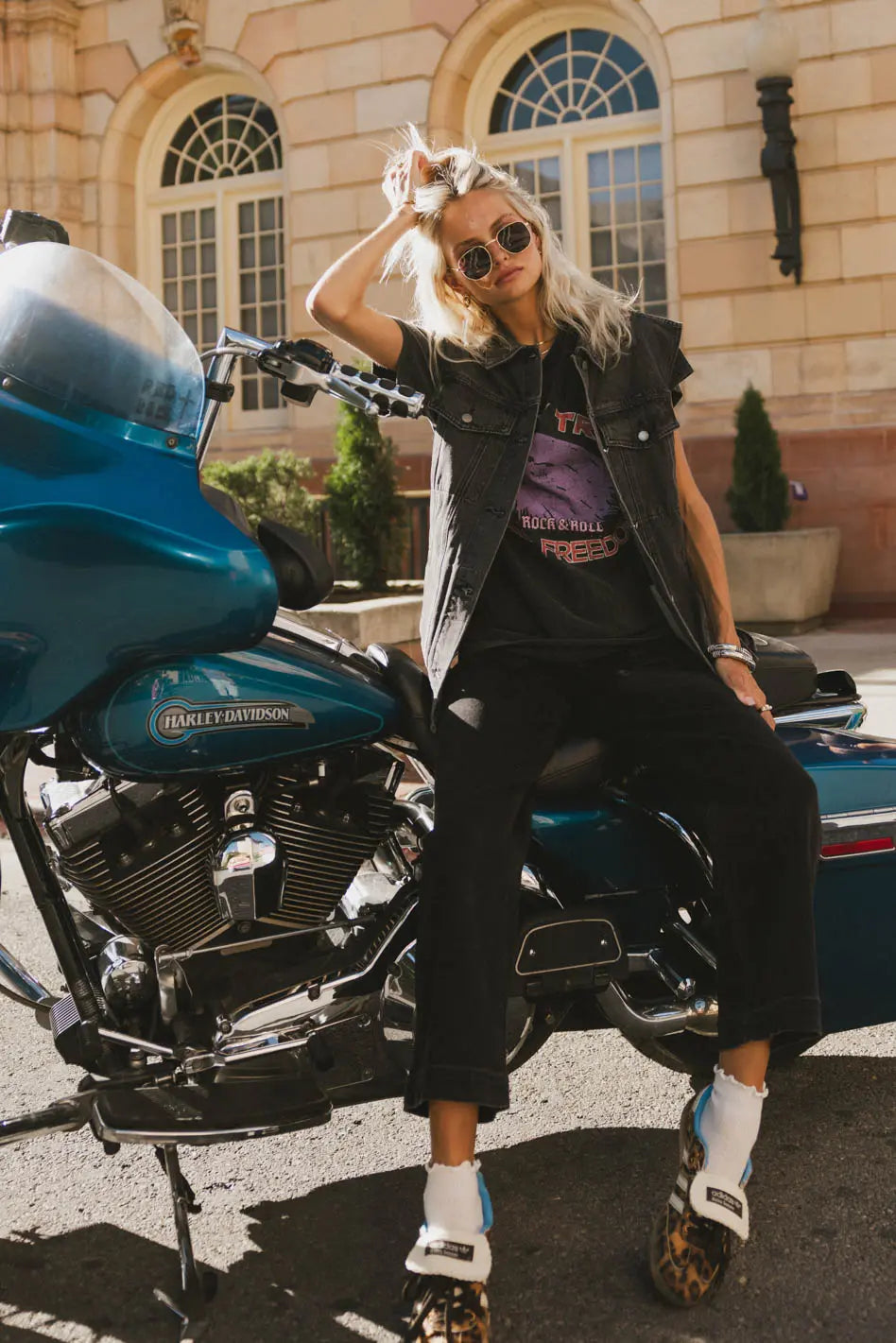 Taylor Denim Vest in Black FINAL SALE