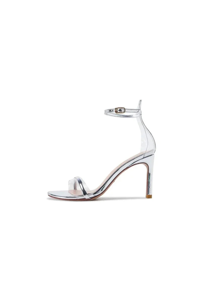 Golden Ankle Straps Prom Sandals