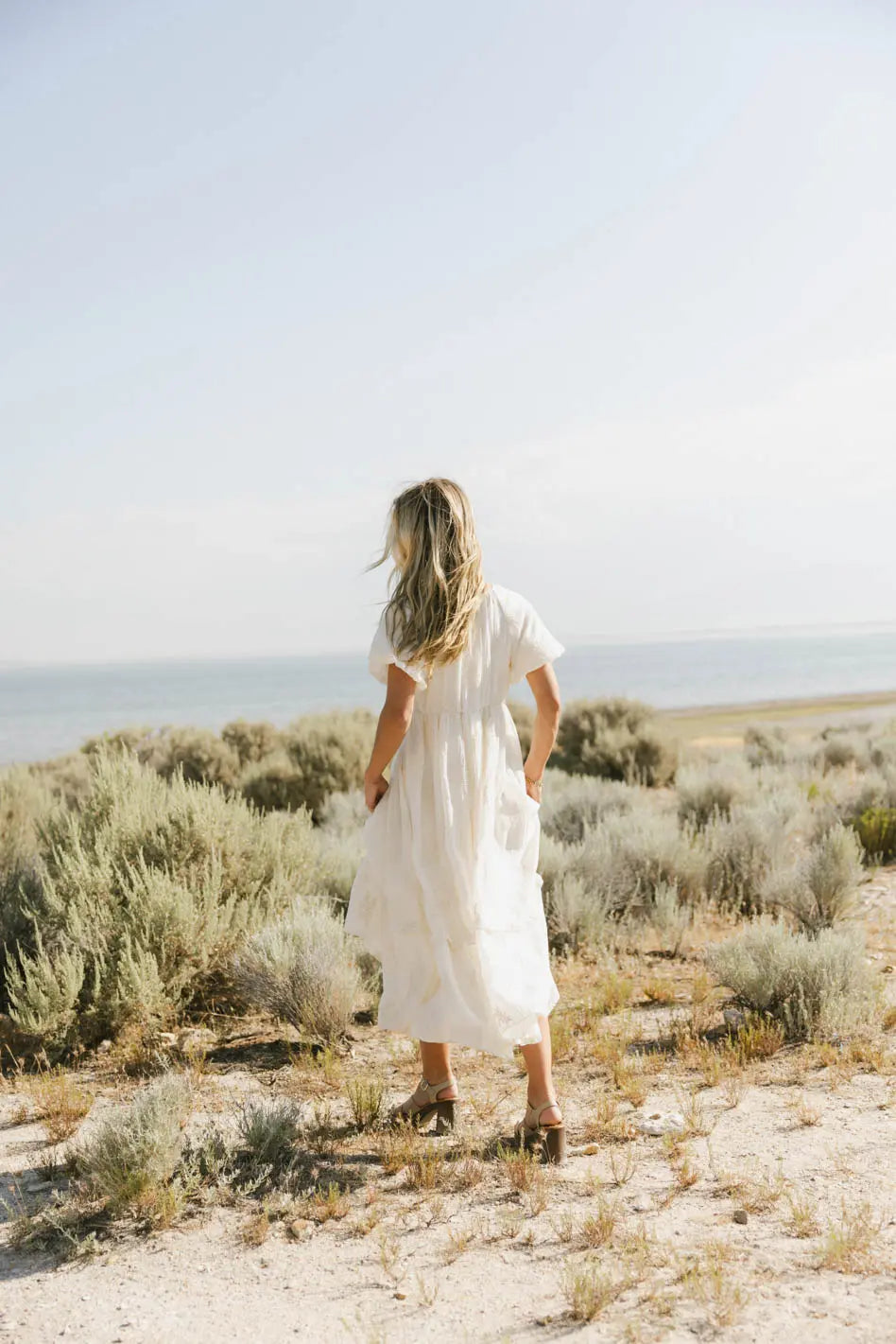 Fool For You Midi Dress in Cream FINAL SALE