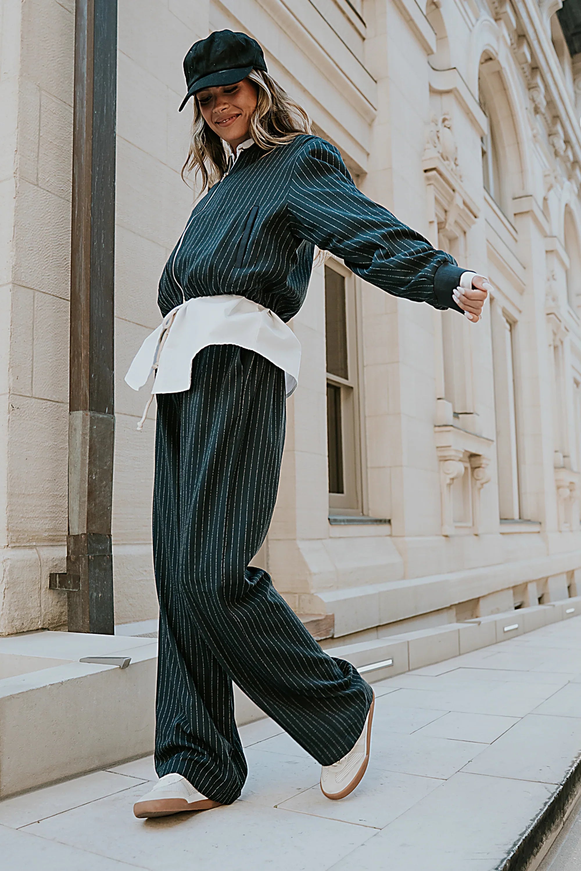 Valeria Striped Bomber Jacket FINAL SALE