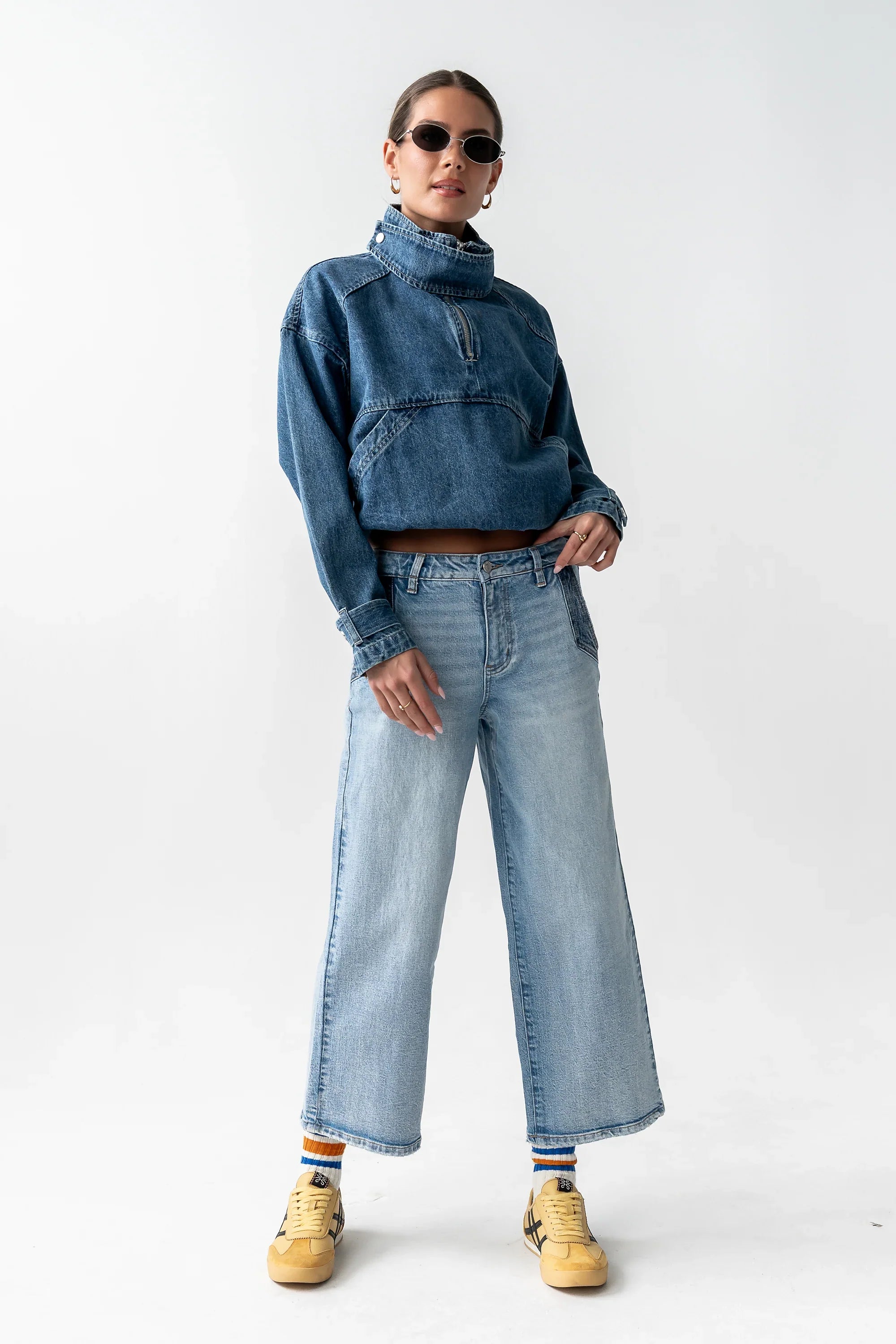 Regina Denim Jacket in Medium Wash
