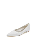 Simple Lace Pointed Toe Kitten Heels