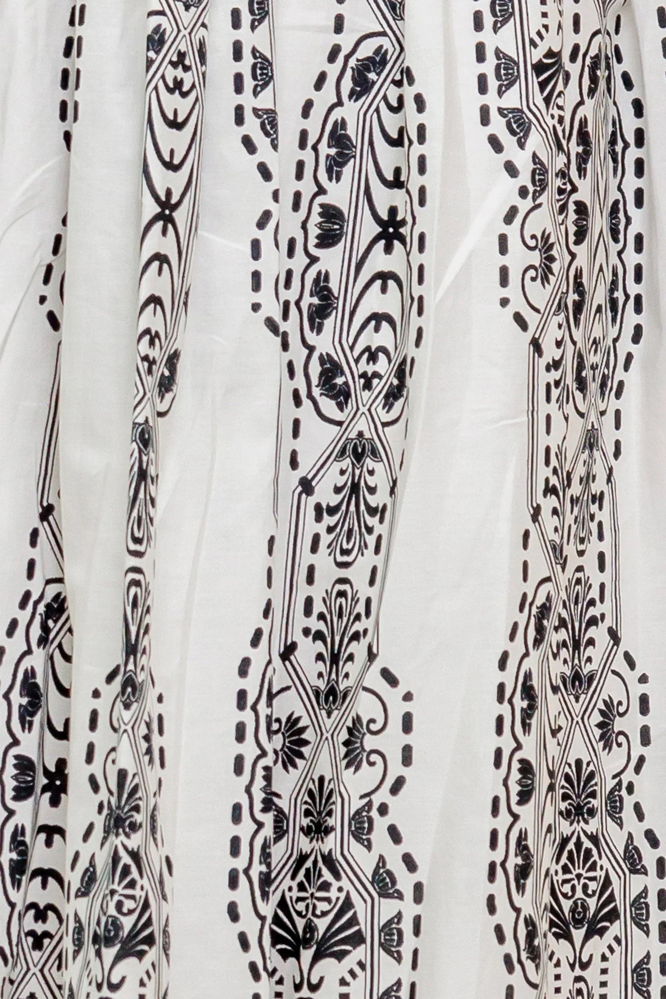 SUMMER SILHOUETTE STRAPLESS BLACK WHITE MIDI DRESS
