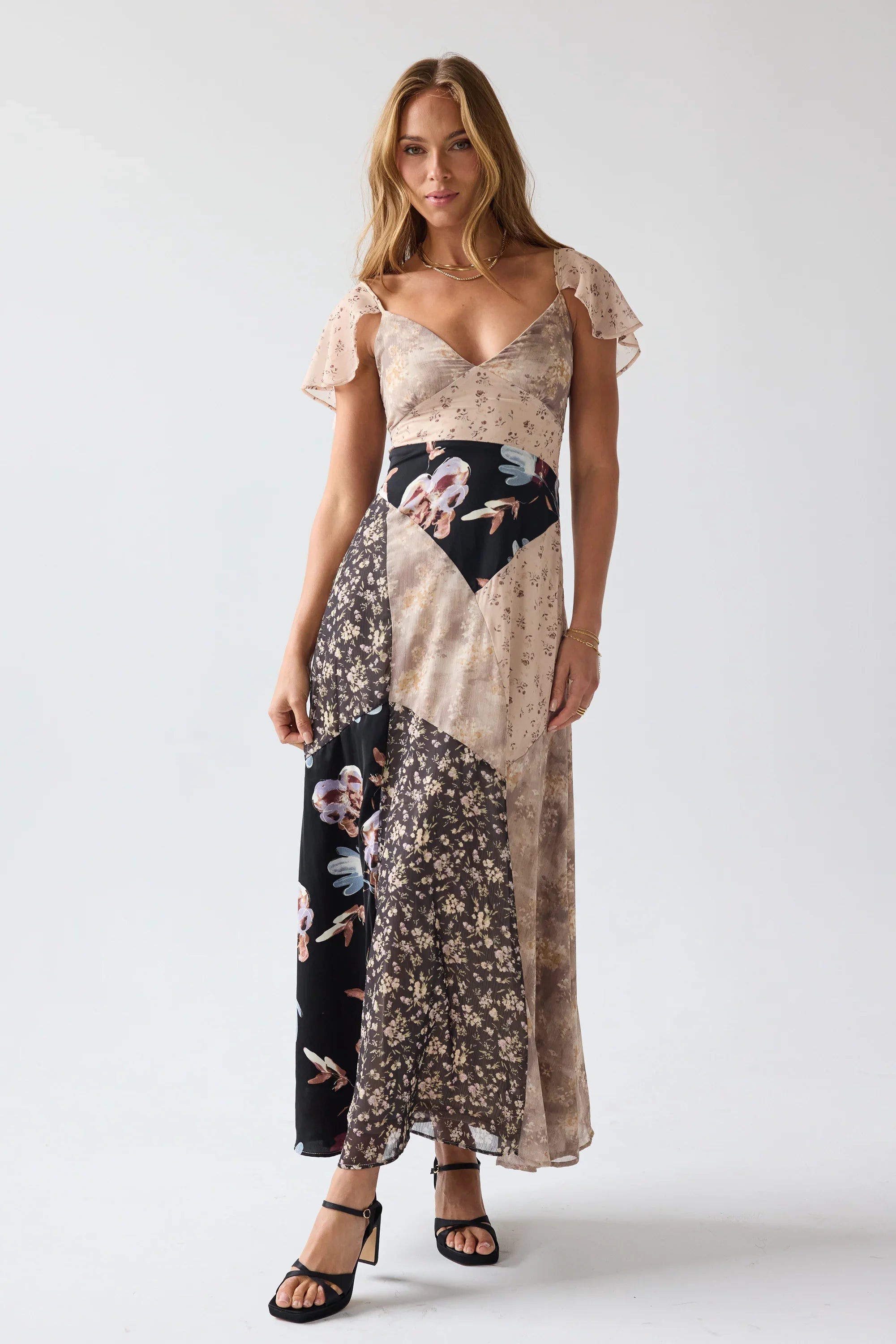 Zola Patchwork Maxi Dress FINAL SALE