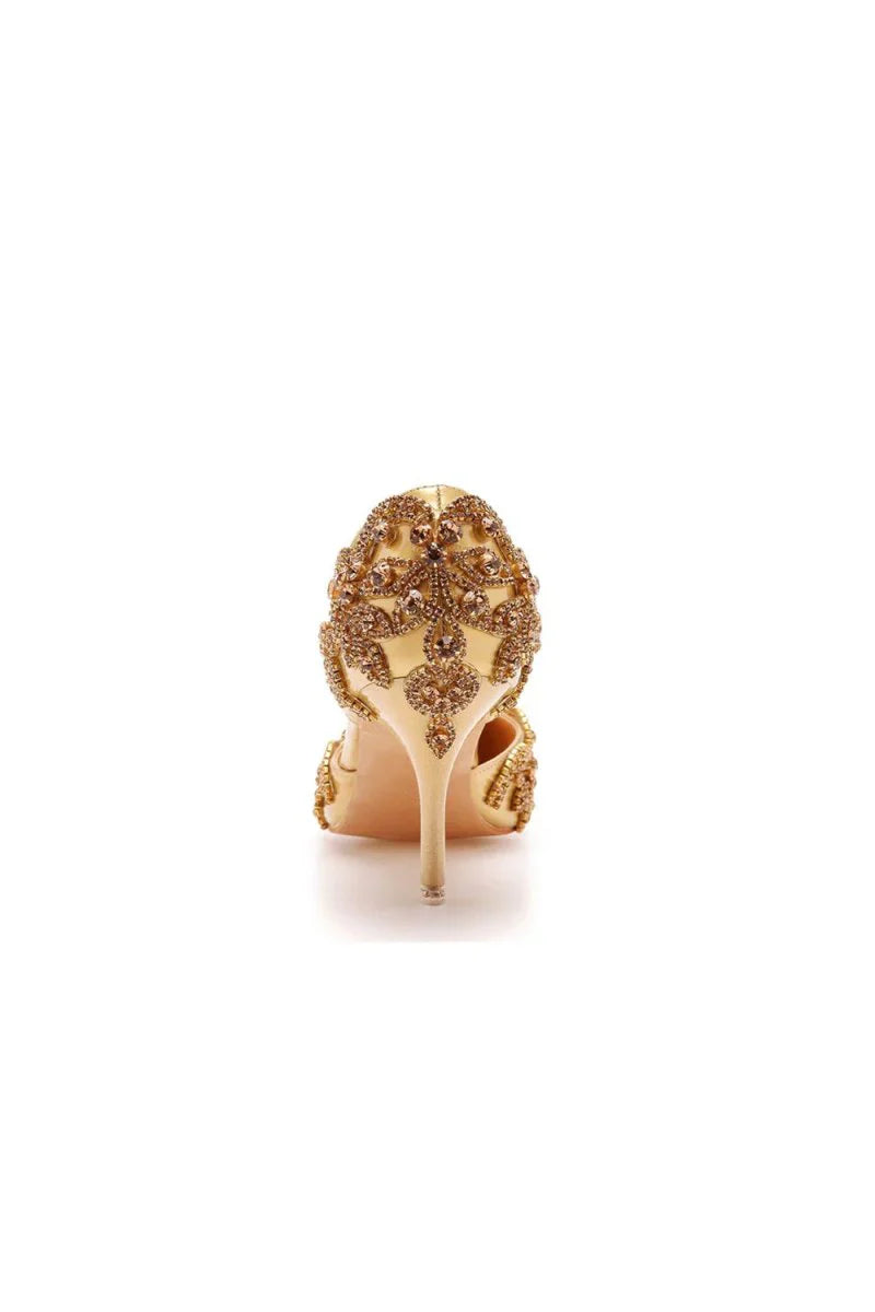 Womans Wedding Shoes Pointed Toe rhinestone Stiletto