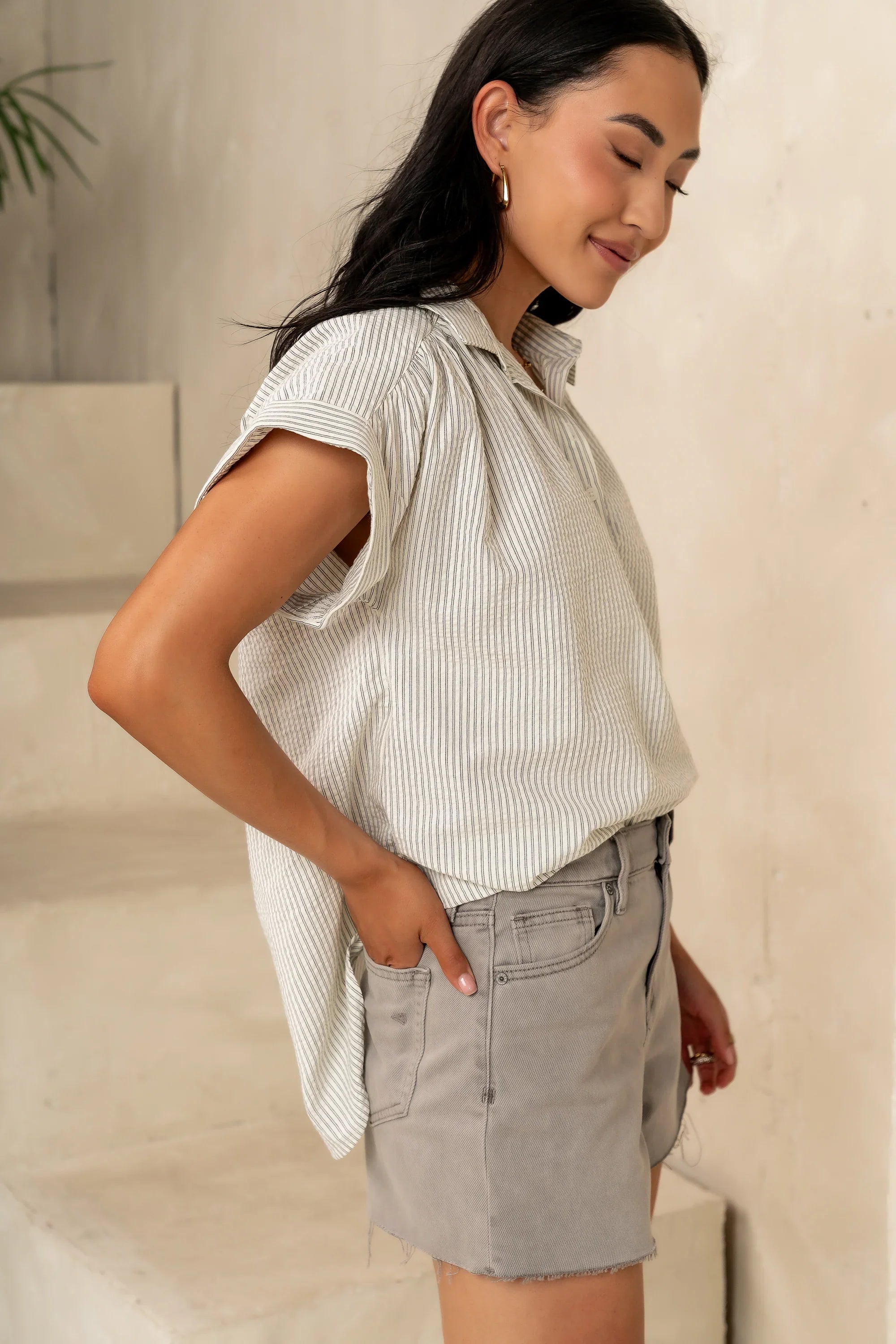 Tiana Striped Blouse FINAL SALE