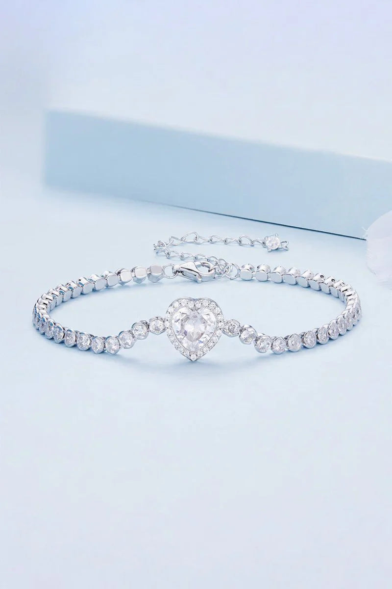 Sparkling Heart Bracelet