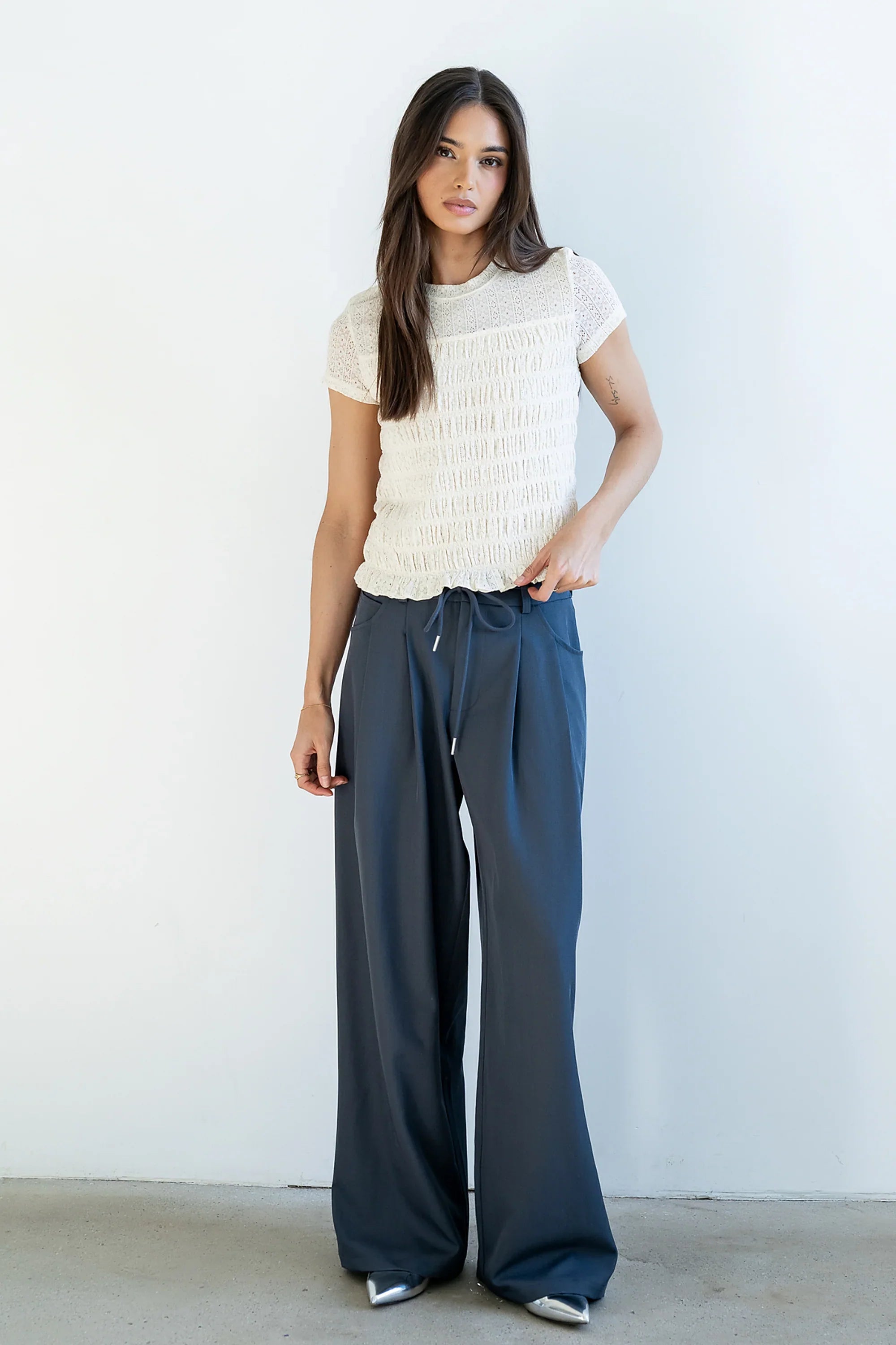 Marko Lace Top in Cream