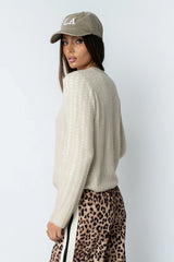 Leo Layered Sweater in Beige