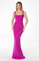 SHAYLA MAXI DRESS SQUARE NECKLINE DRESS