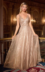 ANGELA GOWN A LINE BEADED DRESS