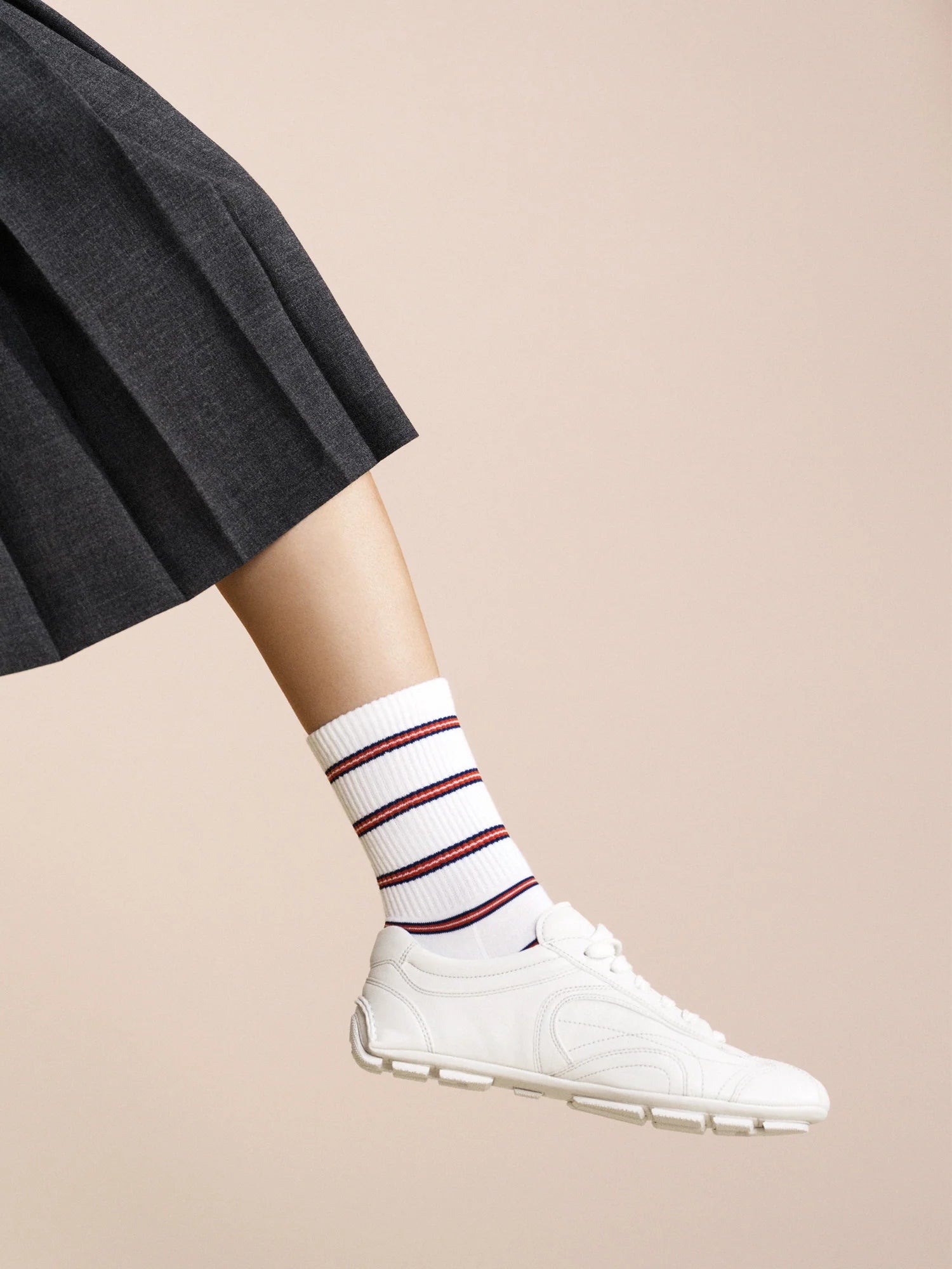 Pencil Stripe Sporty Crew