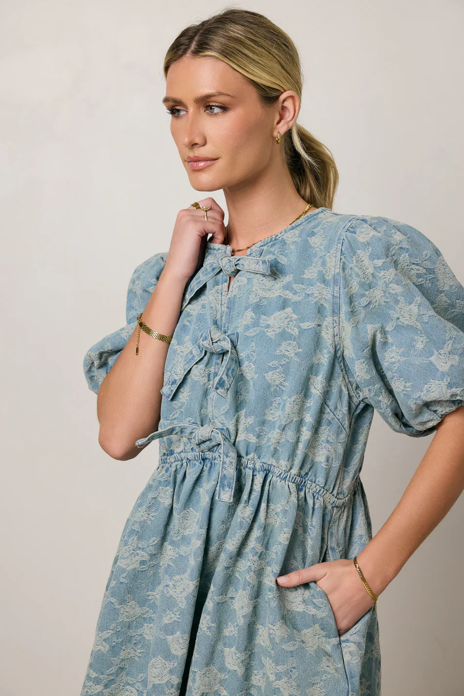 Pony Denim Mini Dress FINAL SALE