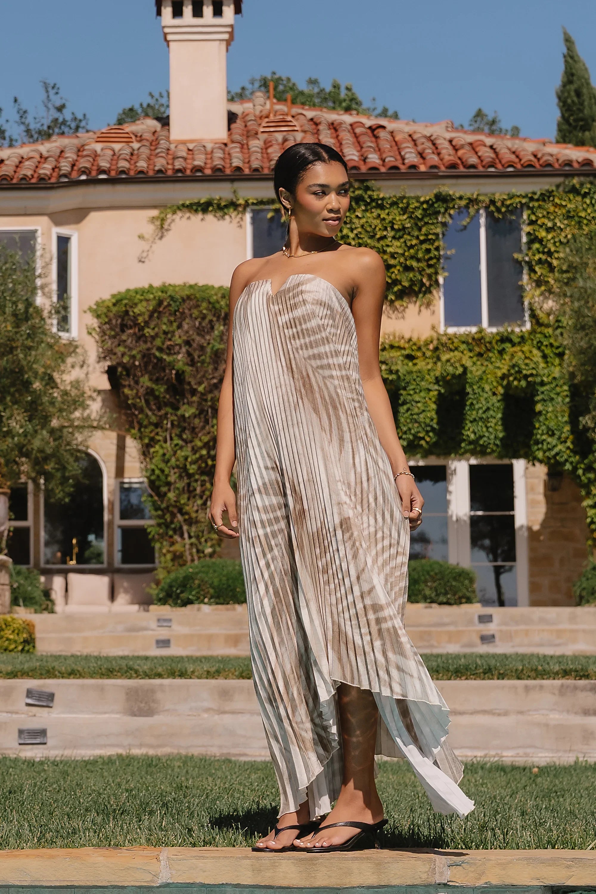 Brandie Accordion Maxi Dress