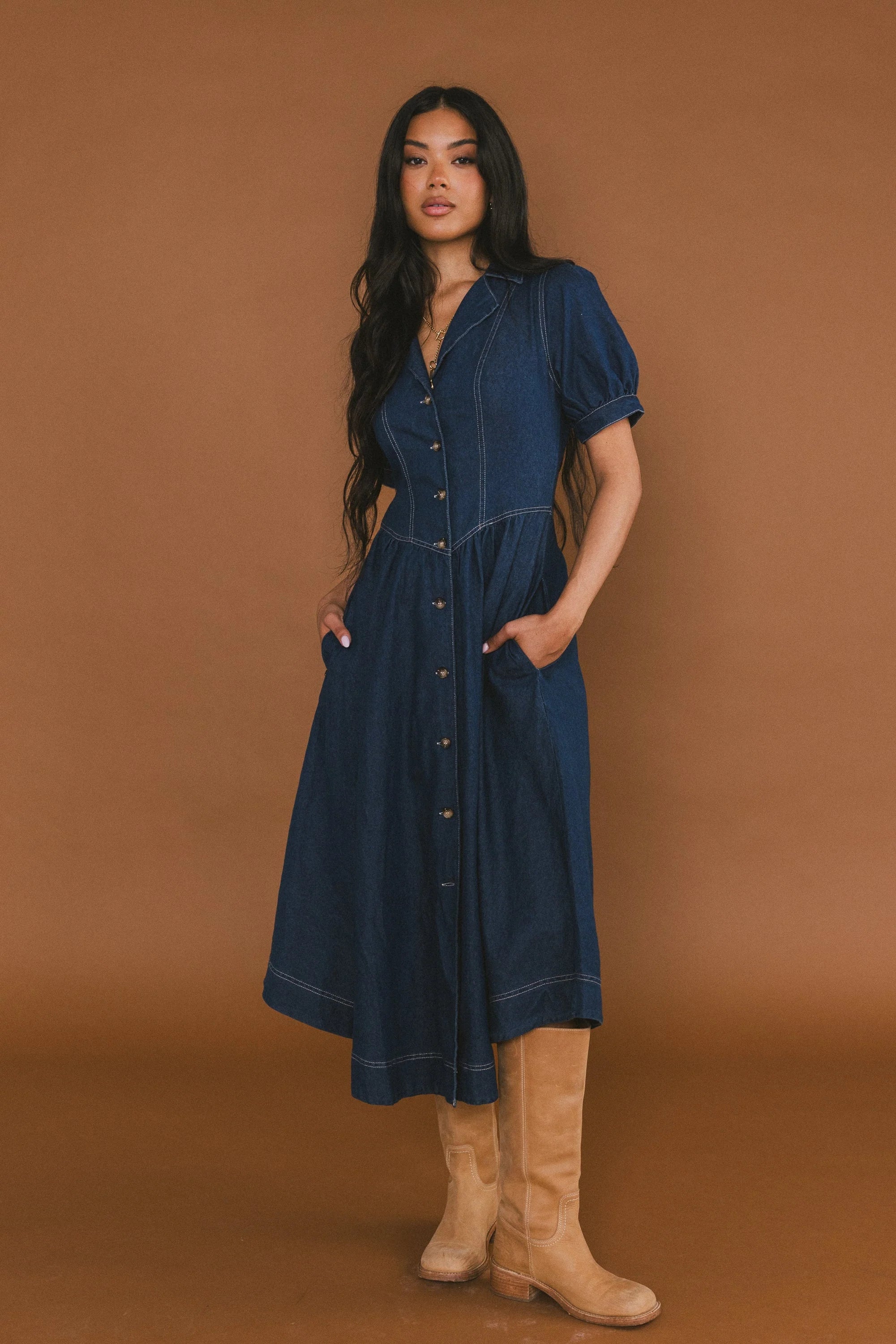 Ivan Denim Midi Dress FINAL SALE