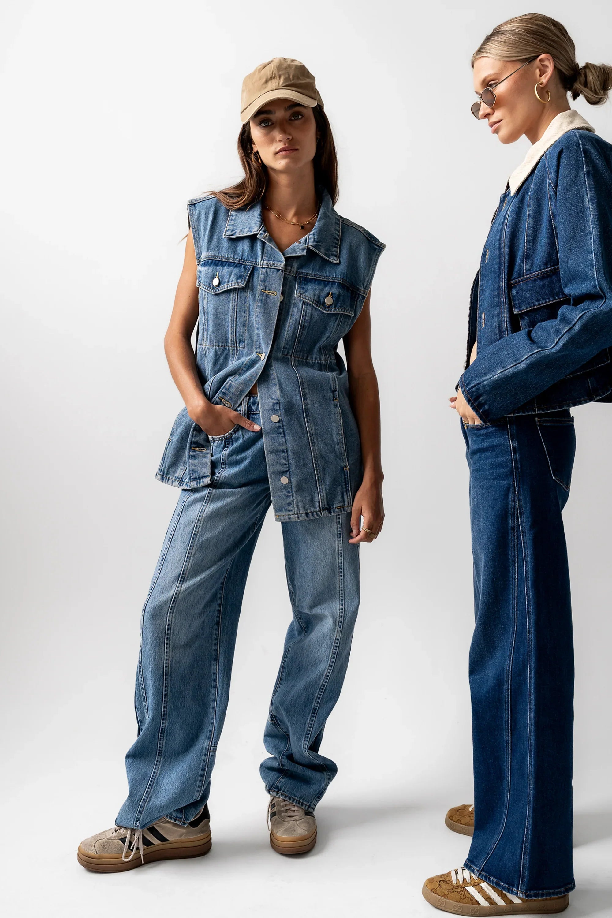 Kate Wide Leg Jeans in Dark Wash