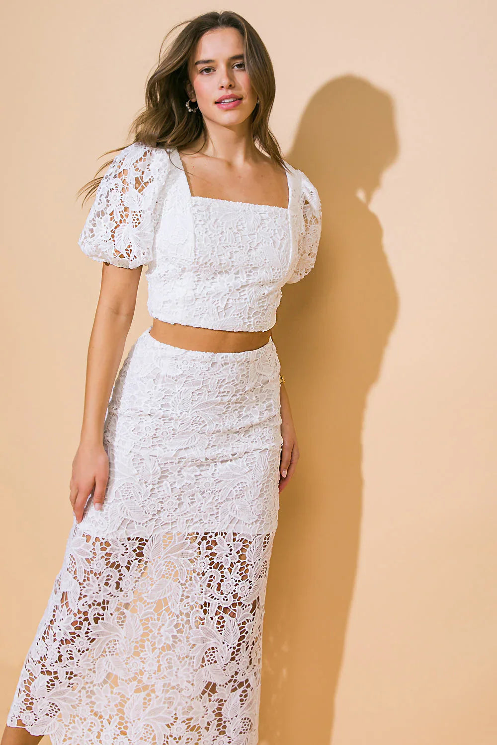 LACE REVERIE TOP SKIRT SET