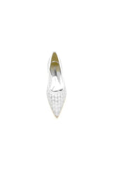 Pointed Toe Lace Wedding Flats Low Heel Bridal Shoes
