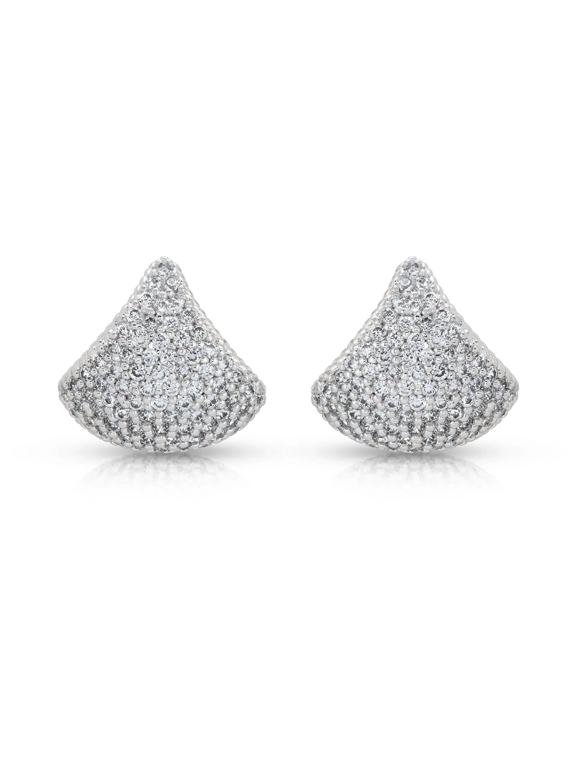 Pavé Encrusted Huggie Hoops