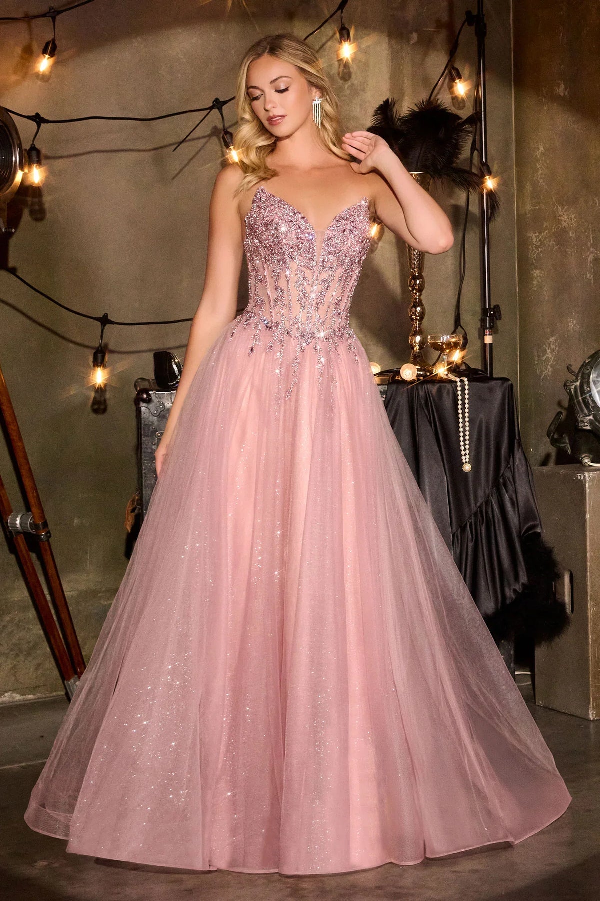 Jolia Gown A Line Corset Tulle Dress