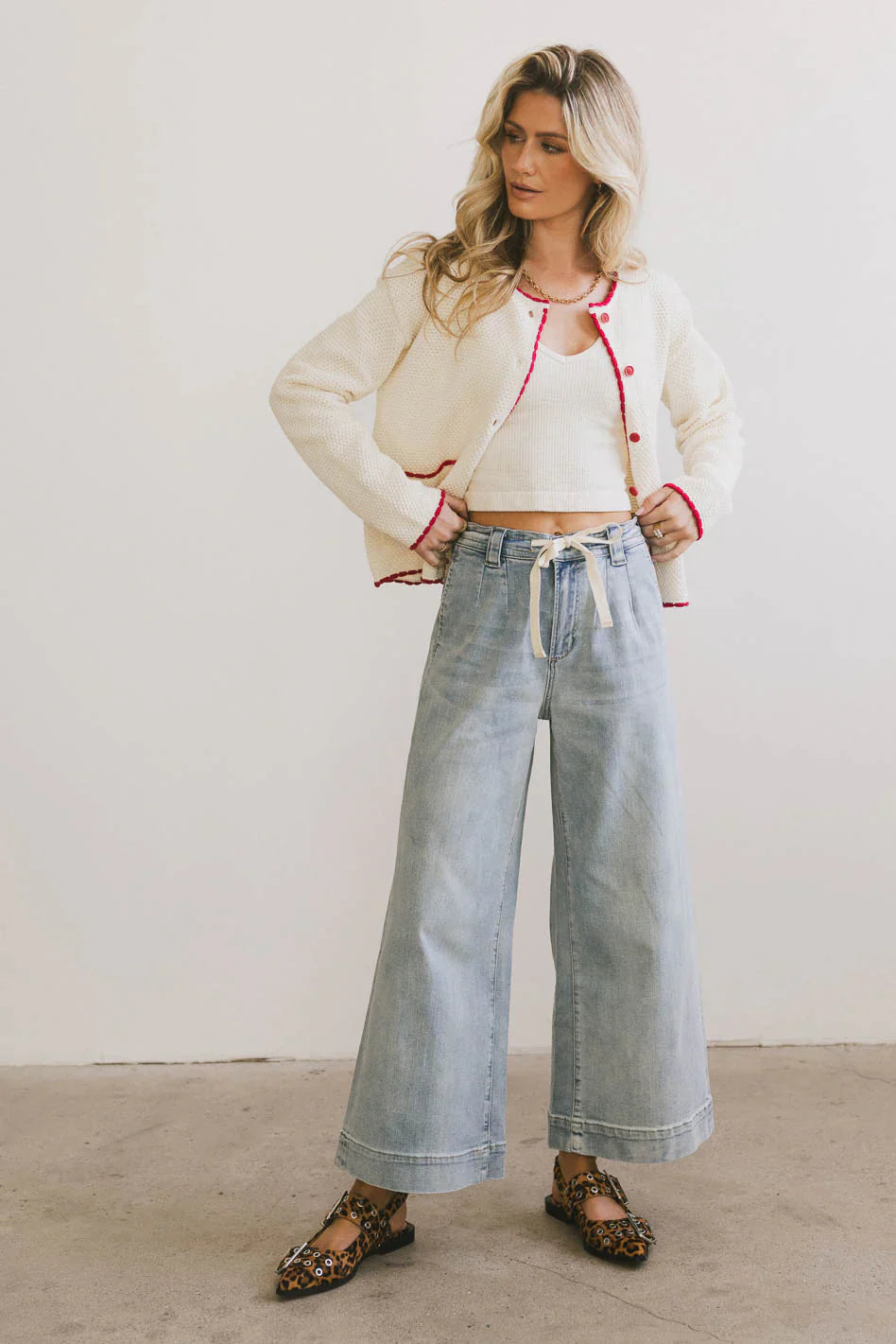 Pablo Wide Leg Denim Pants FINAL SALE