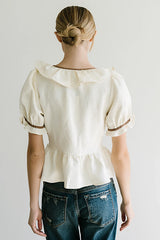 Jozie Contrast Blouse FINAL SALE