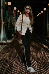 Debbie Ribbed Sweater in Ivory FINAL SALE