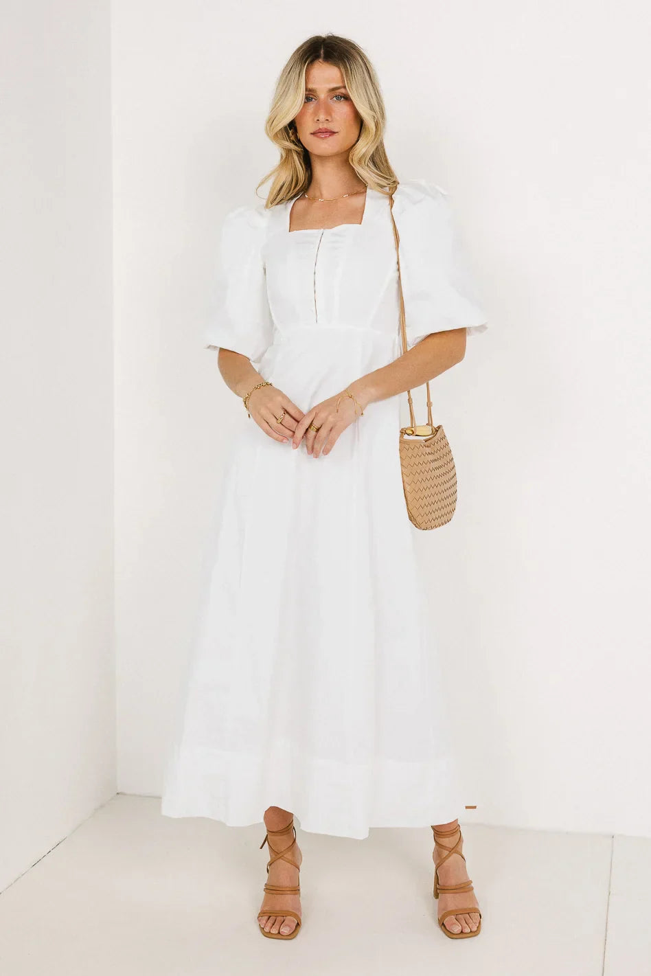 Cassia Corset Dress in Ivory FINAL SALE