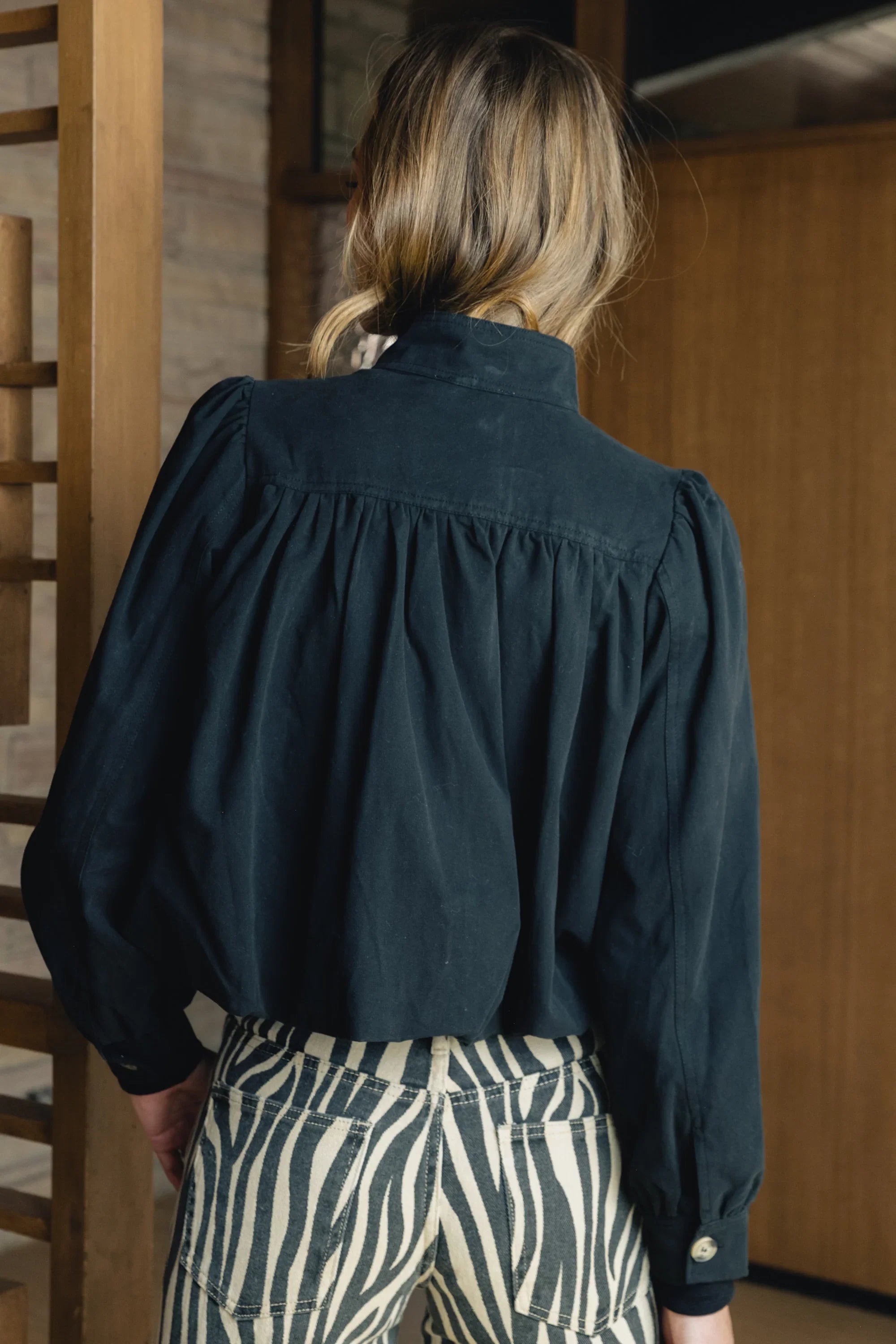 Londyn Bubble Jacket in Black FINAL SALE