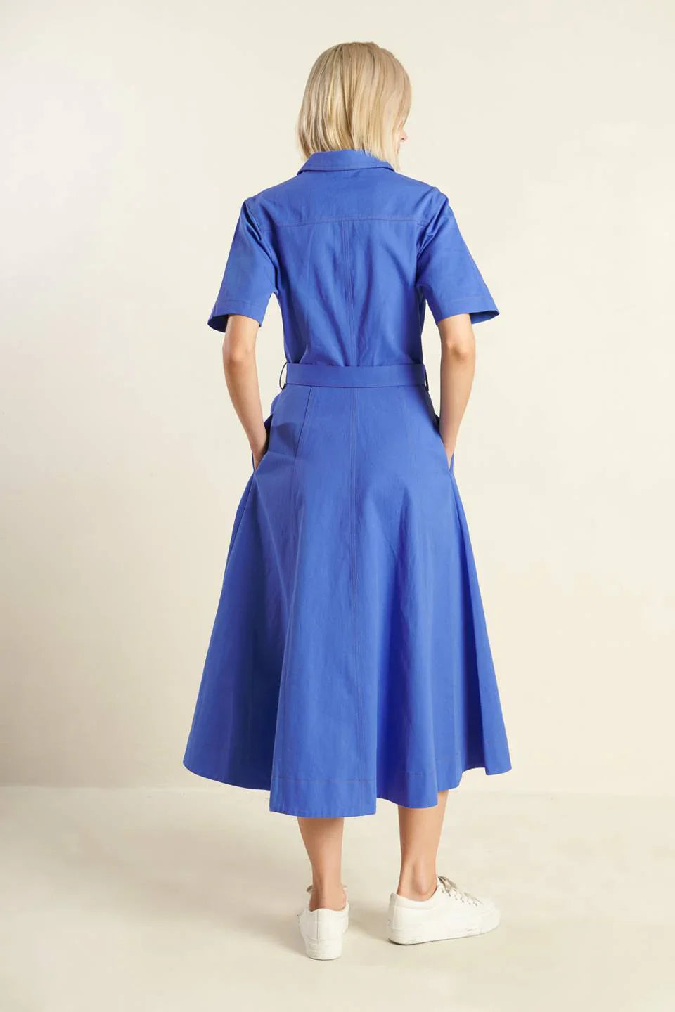 THE ESSENTIAL SHIRT DRESS BLUE