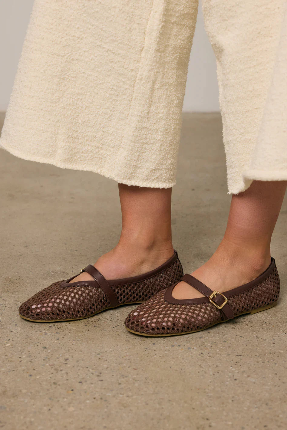 Coconuts by Matisse Nolita Ballet Flats in Brown FINAL SALE