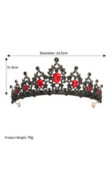Womens Gold Princess Rhinestone Crowns