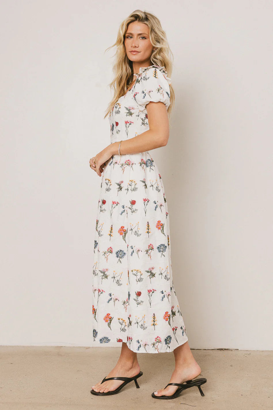 Jayce Embroidered Floral Maxi Dress FINAL SALE