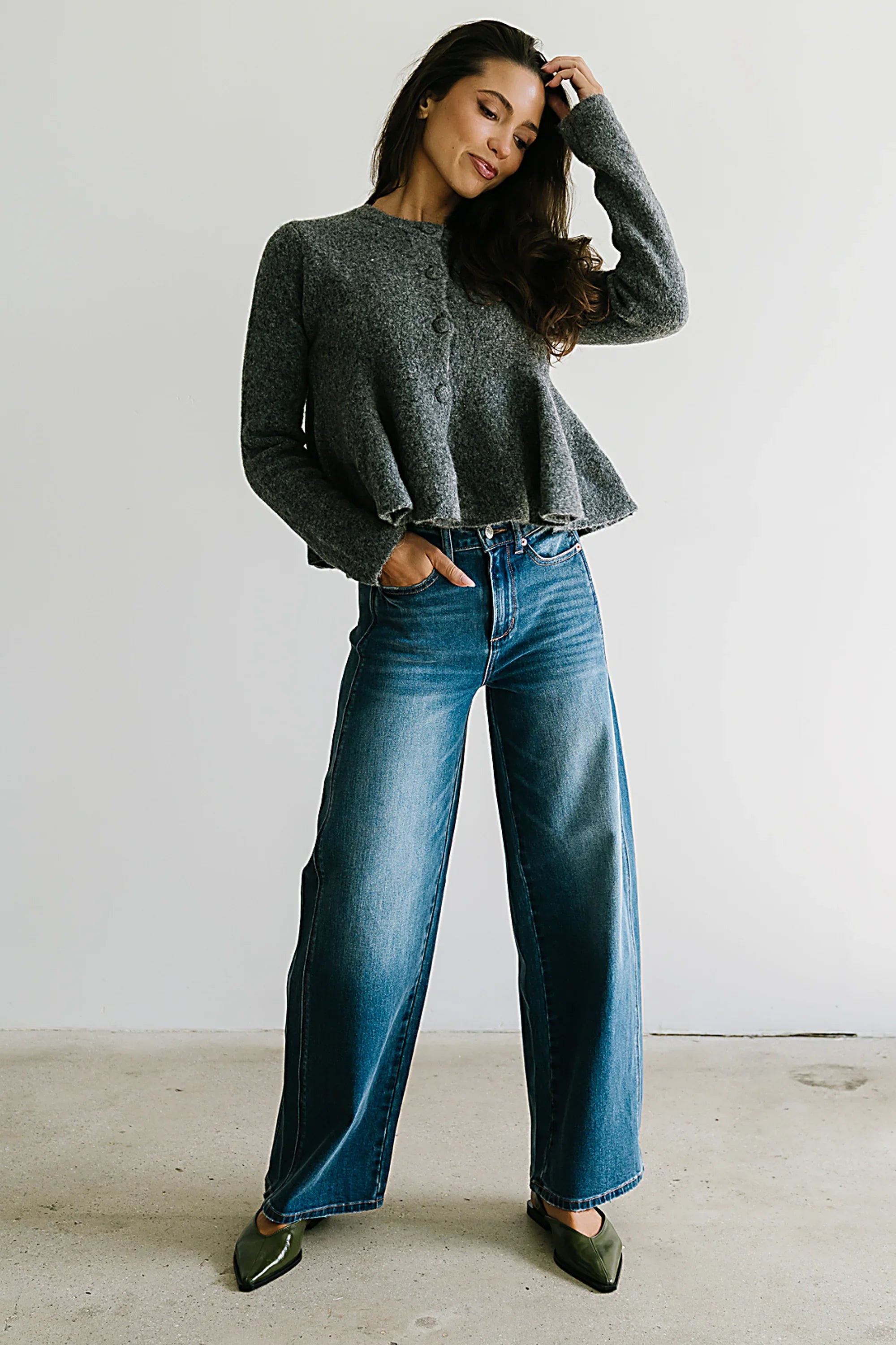 Ally Peplum Sweater FINAL SALE