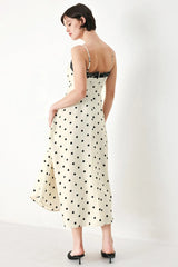 DOTTY SWEETHEART POLKA DOT MIDI DRESS