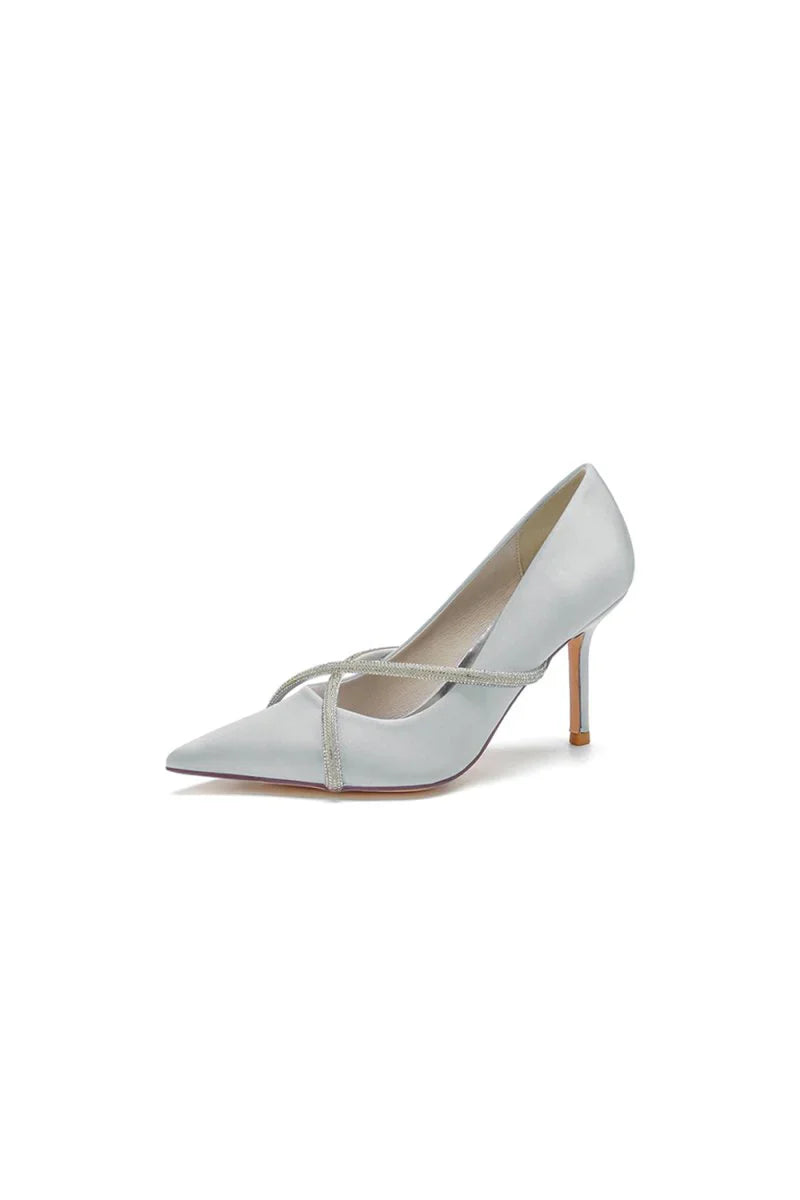 Party Pointed Toe Crystal High Heels