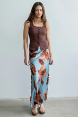 Kenya Satin Maxi Skirt