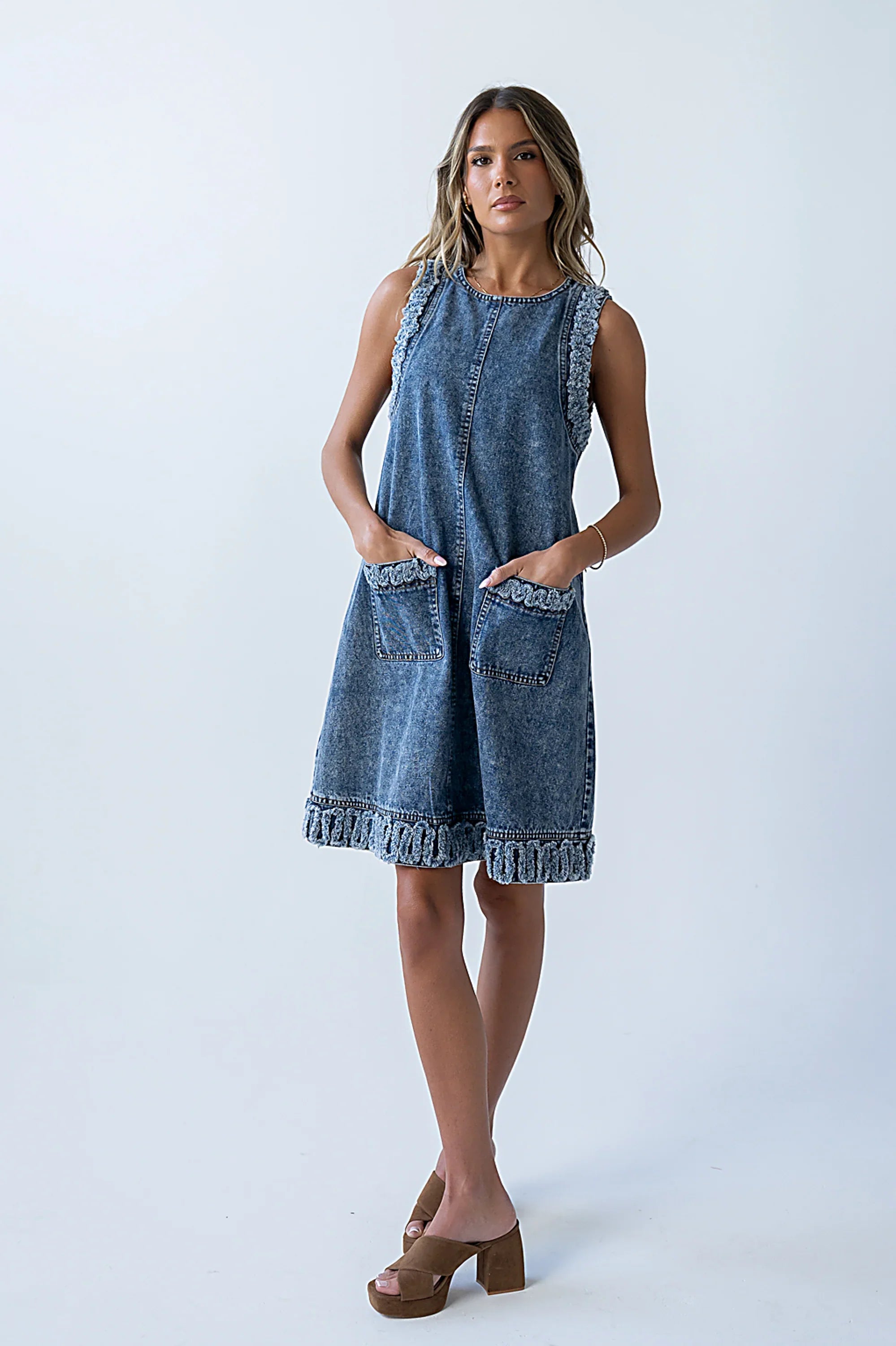 Keslie Denim Mini Dress