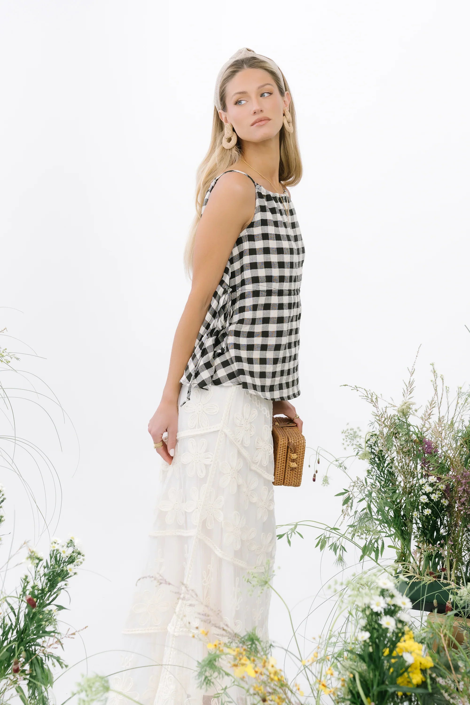 Lily Gingham Tank Top