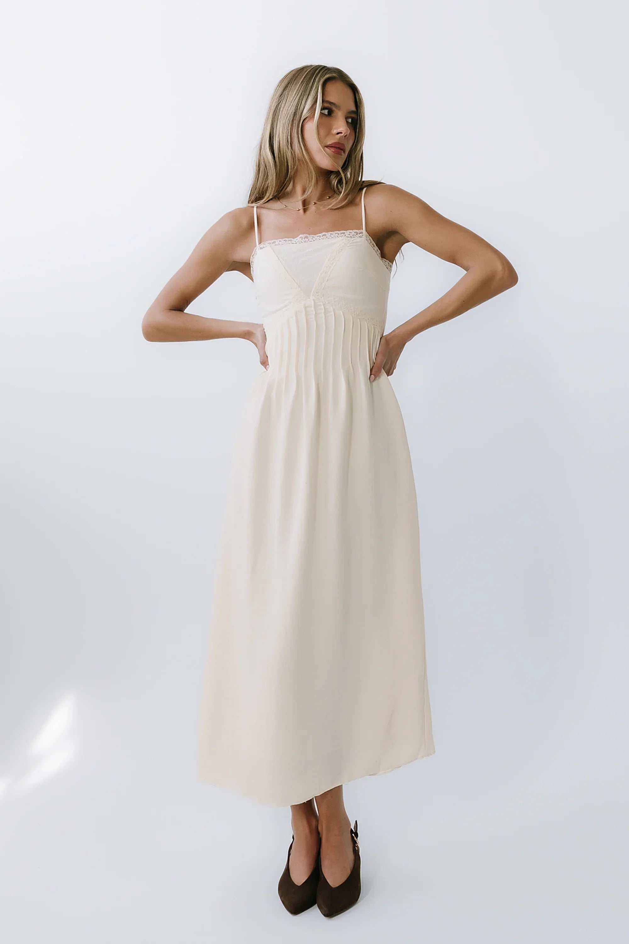 Kera Pleated Maxi Dress FINAL SALE