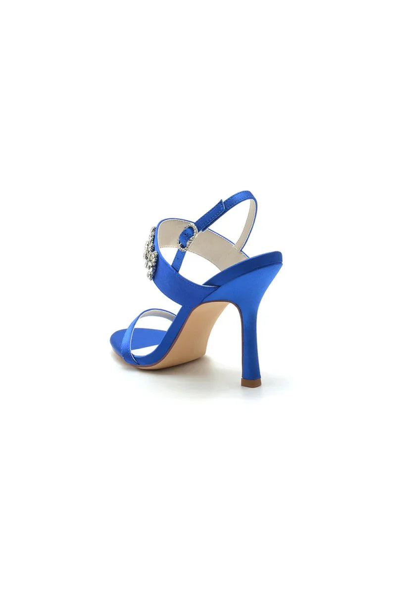 Rhinestone Beaded Ankle Straps Party Shoes