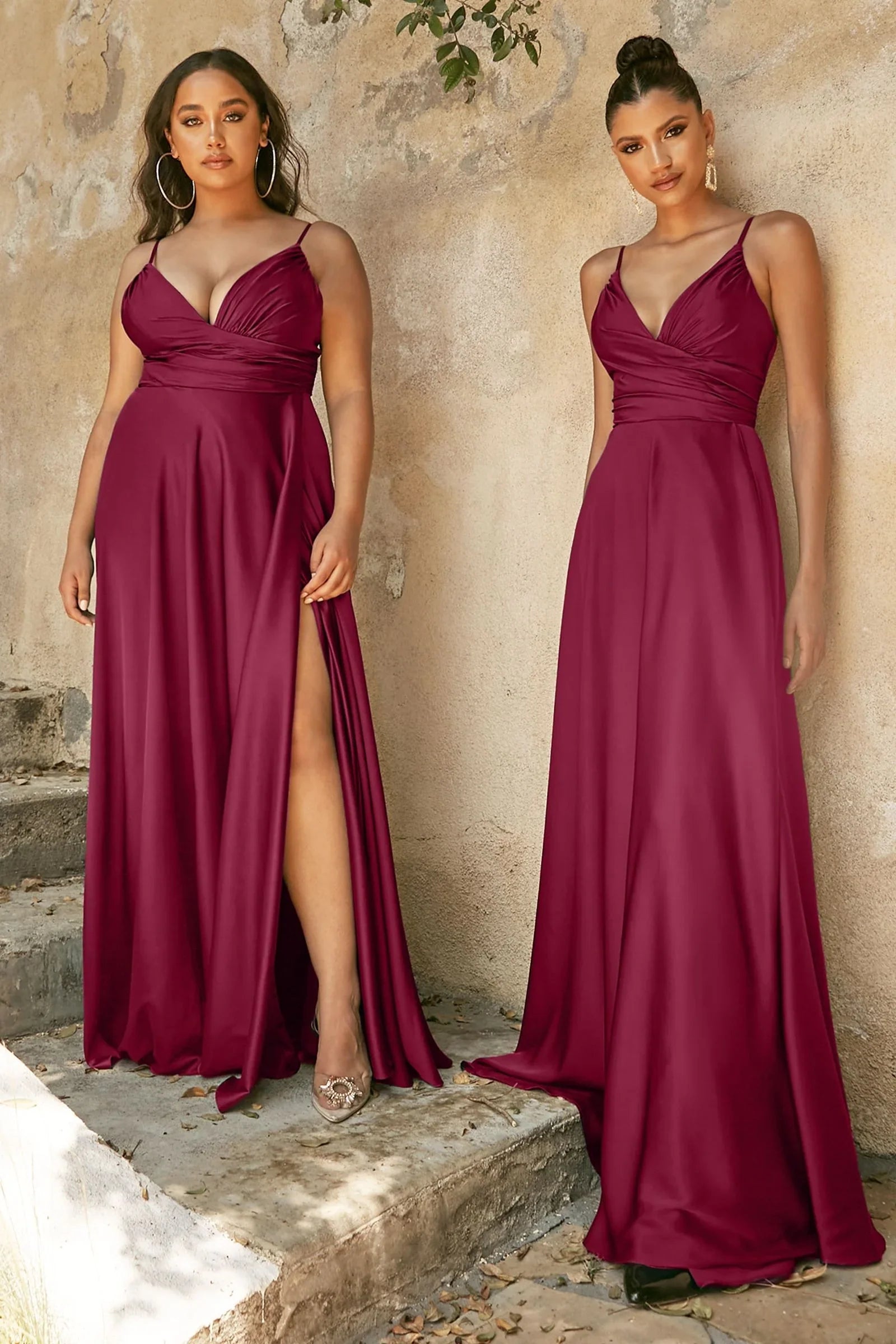 ERICA GOWN SOFT SATIN A LINE DRESS