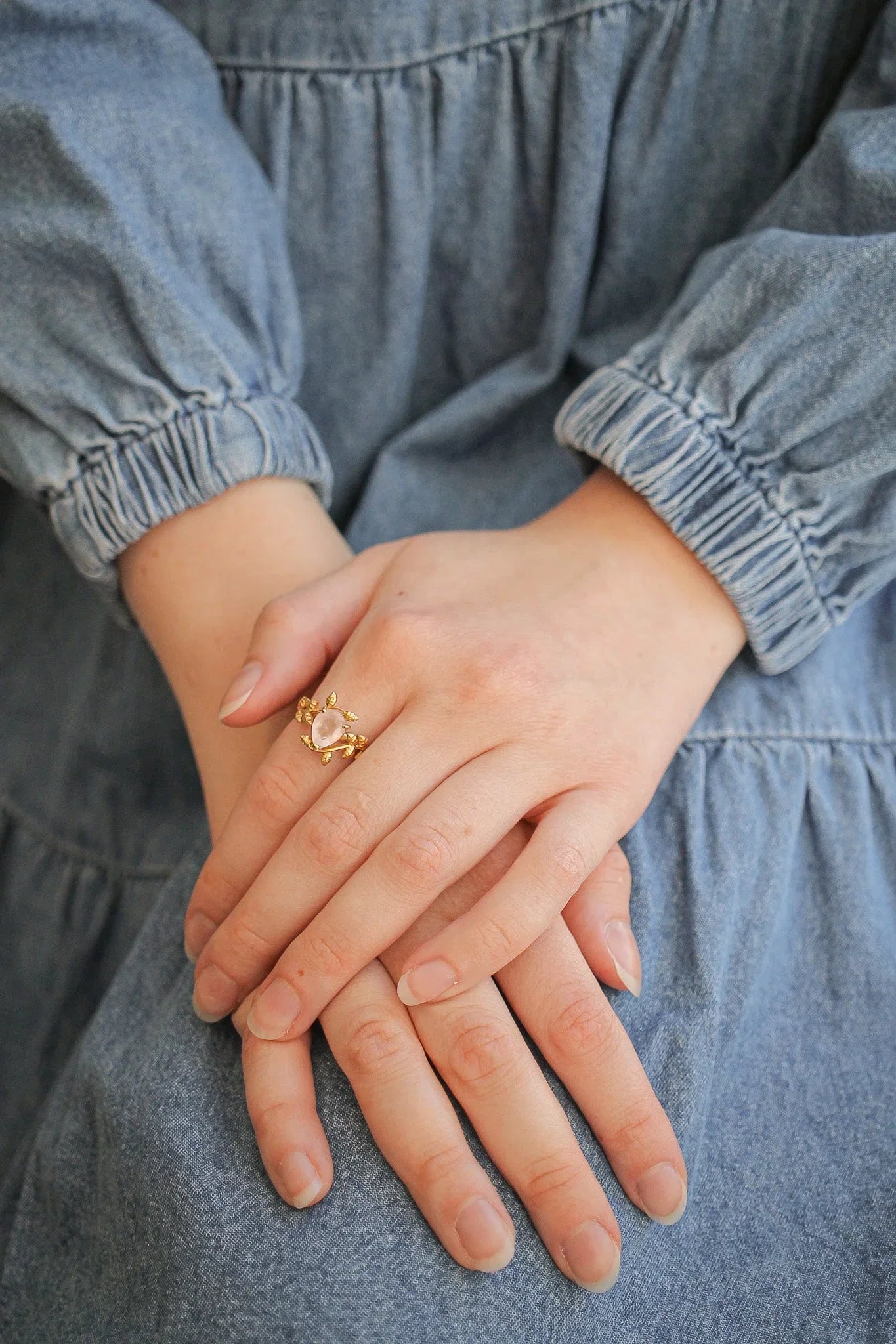Seraphina Rose Quartz Ring