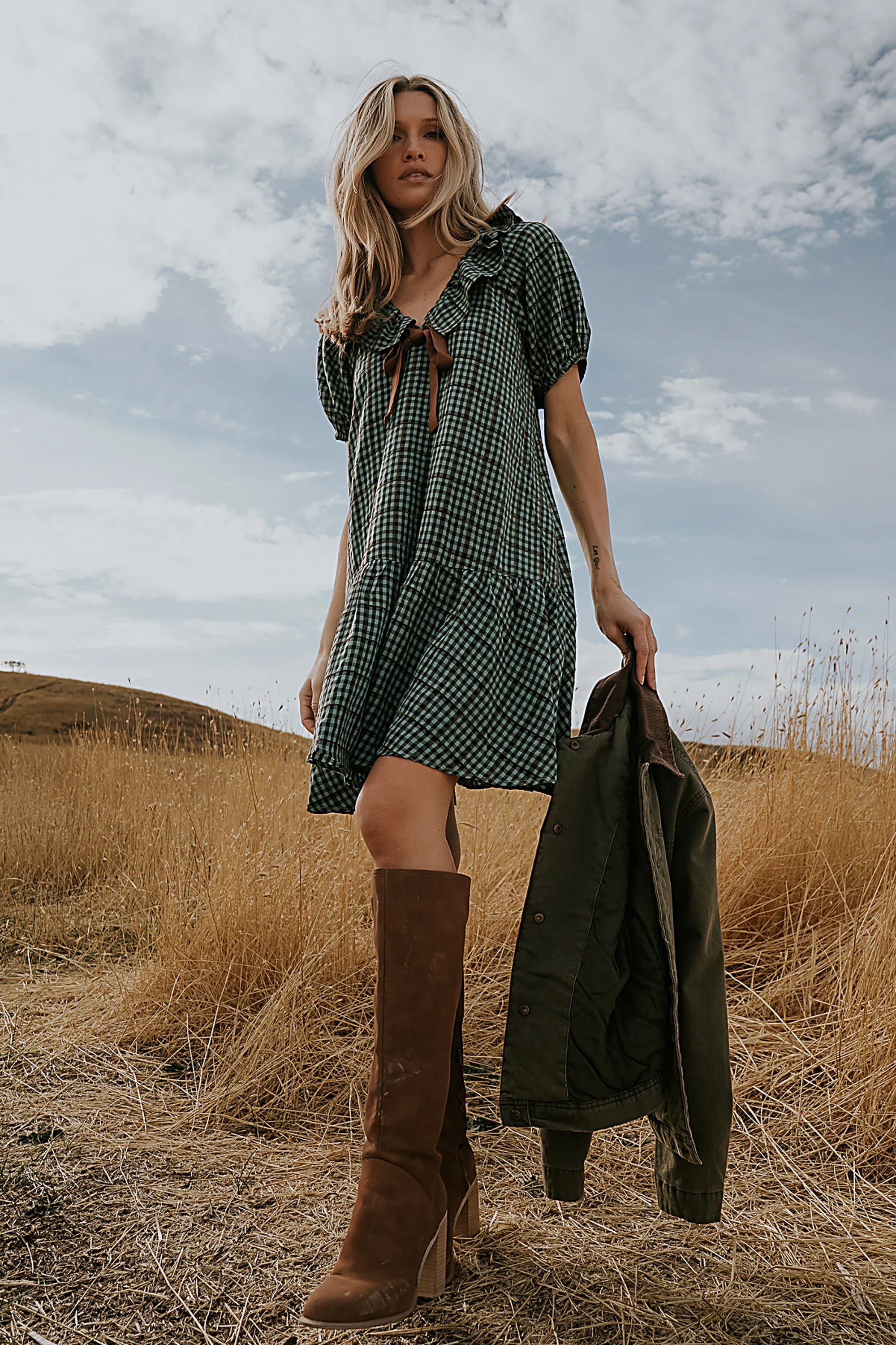 Franklin Gingham Midi Dress