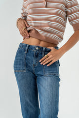 Eileen Cropped Straight Leg Jeans